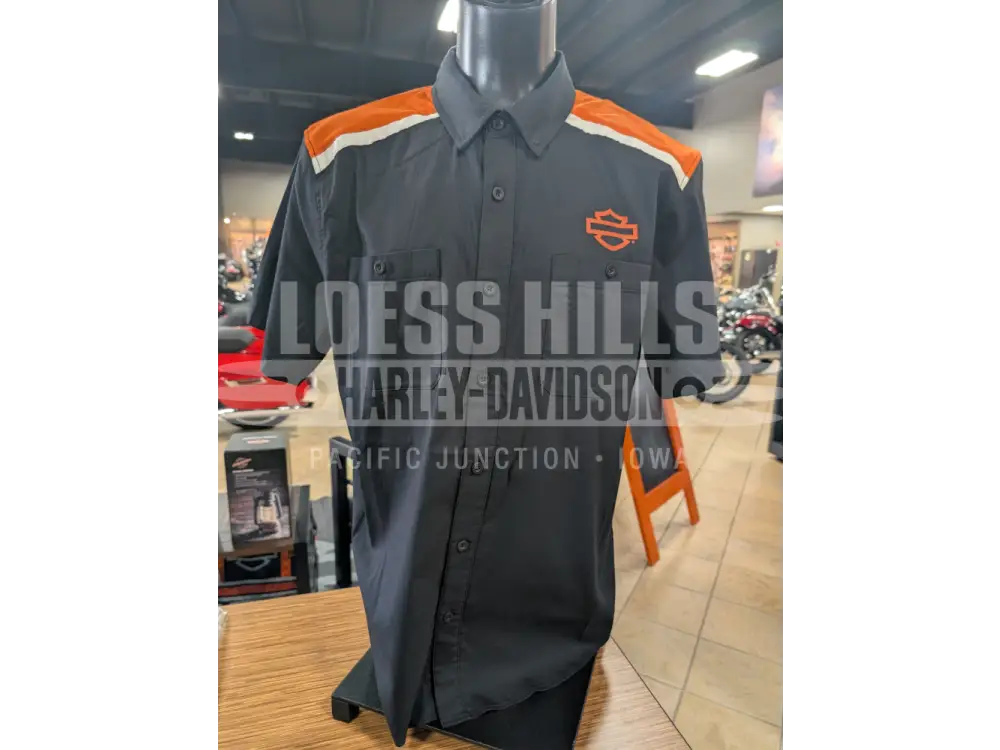 Harley-Davidson Men’s Harley Fade HD Tech Button Up T-shirt
