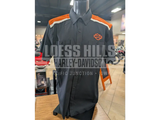 Harley-Davidson Men’s Harley Fade HD Tech Button Up T-shirt