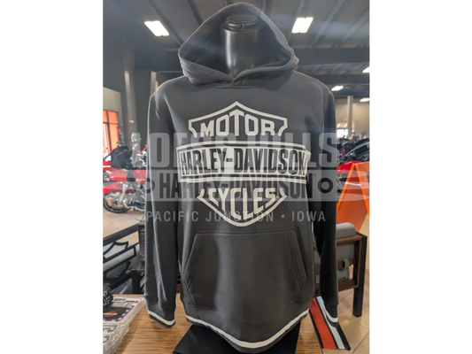 Harley-Davidson Men’s Grey & White B&S Hoodie 96141-26VM