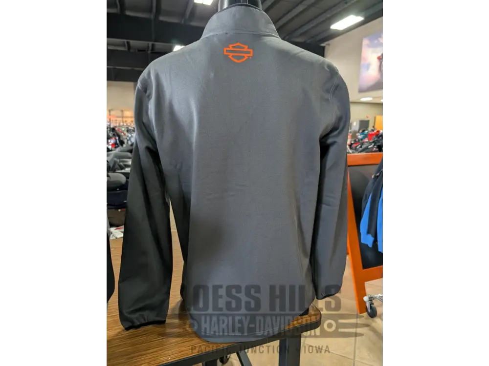 Harley-Davidson Men’s Heather Grey Hoodless Pullover Hoodie