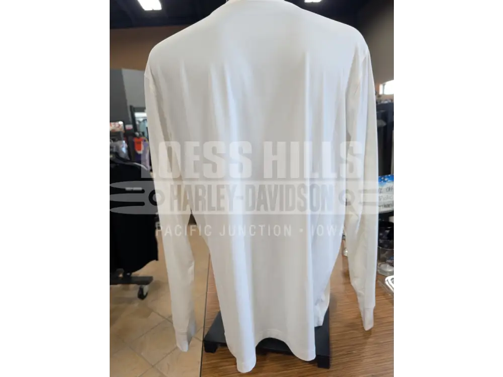 Harley-Davidson Men’s Off-White RWB B&S Long Sleeve Shirt