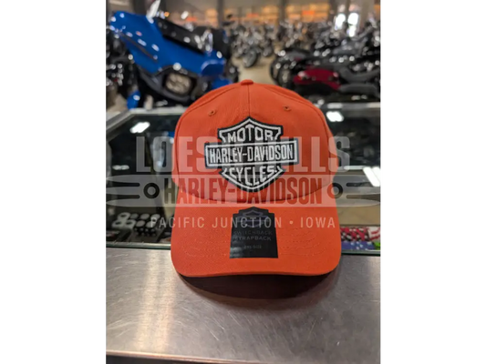 Harley-Davidson Men’s Orange B&S Adjustable Cap 97630-26VM