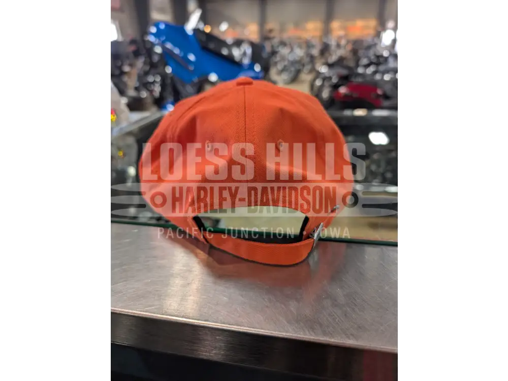 Harley-Davidson Men’s Orange B&S Adjustable Cap 97630-26VM