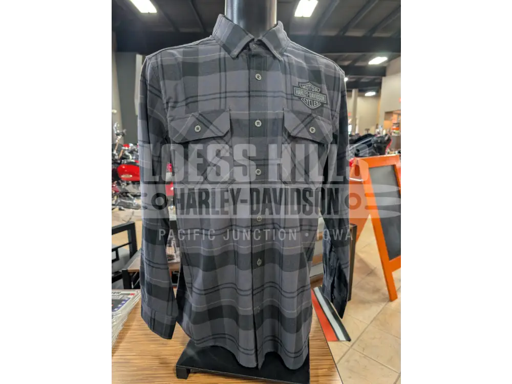 Harley-Davidson Men’s Racer Font Asphalt Long Sleeve