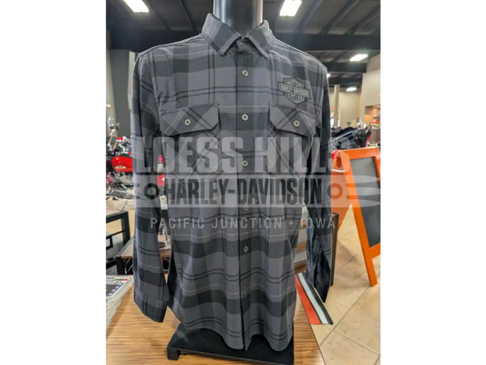 Harley-Davidson Men’s Racer Font Asphalt Long Sleeve