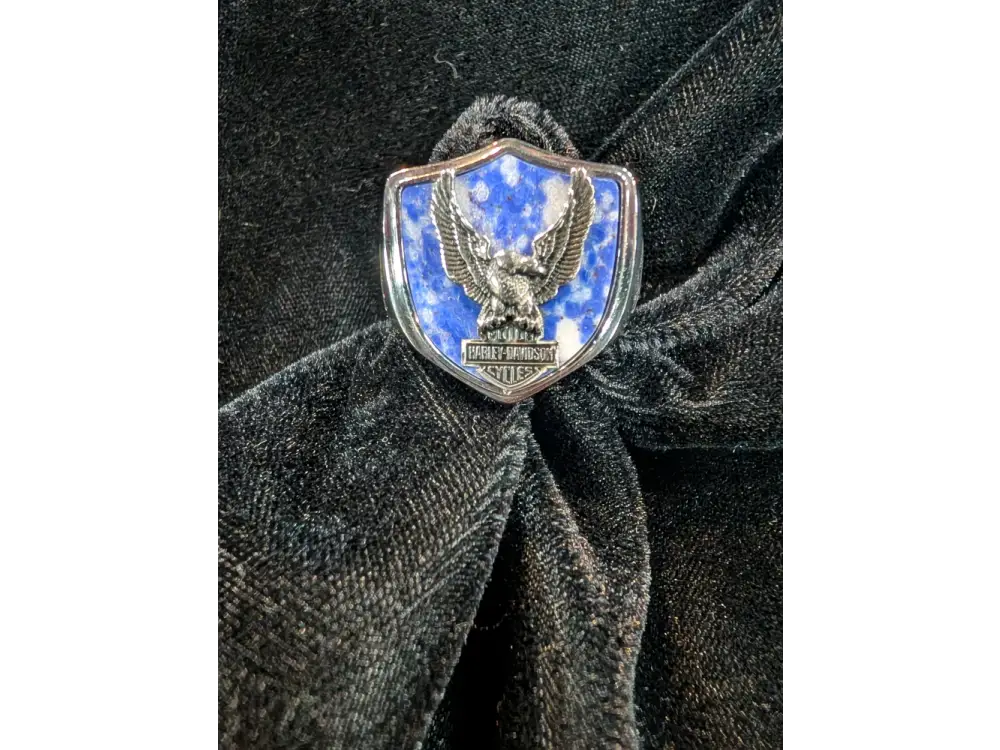 Harley-Davidson Men’s Sterling Silver and Sodalite Stone
