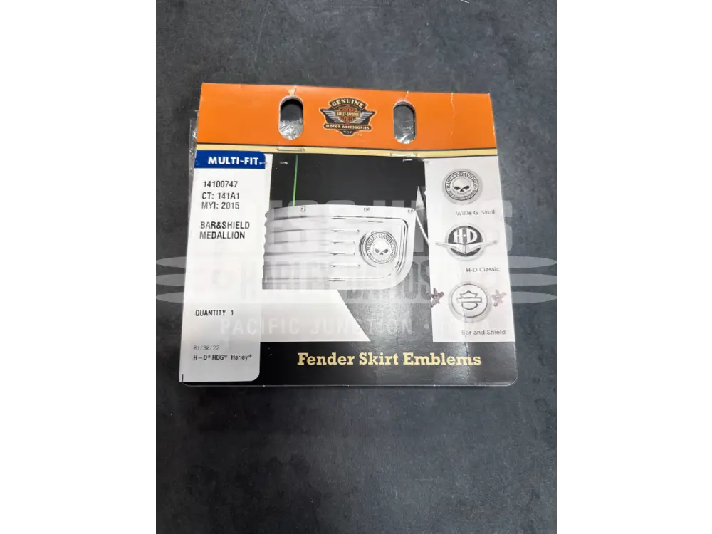 Harley Davidson OEM Flat Stick On Bar & Shield Medallion
