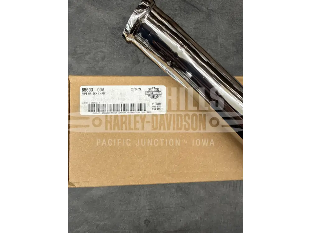 Harley Davidson OEM Rear Exhaust Pipe #65603-00A - Exhaust