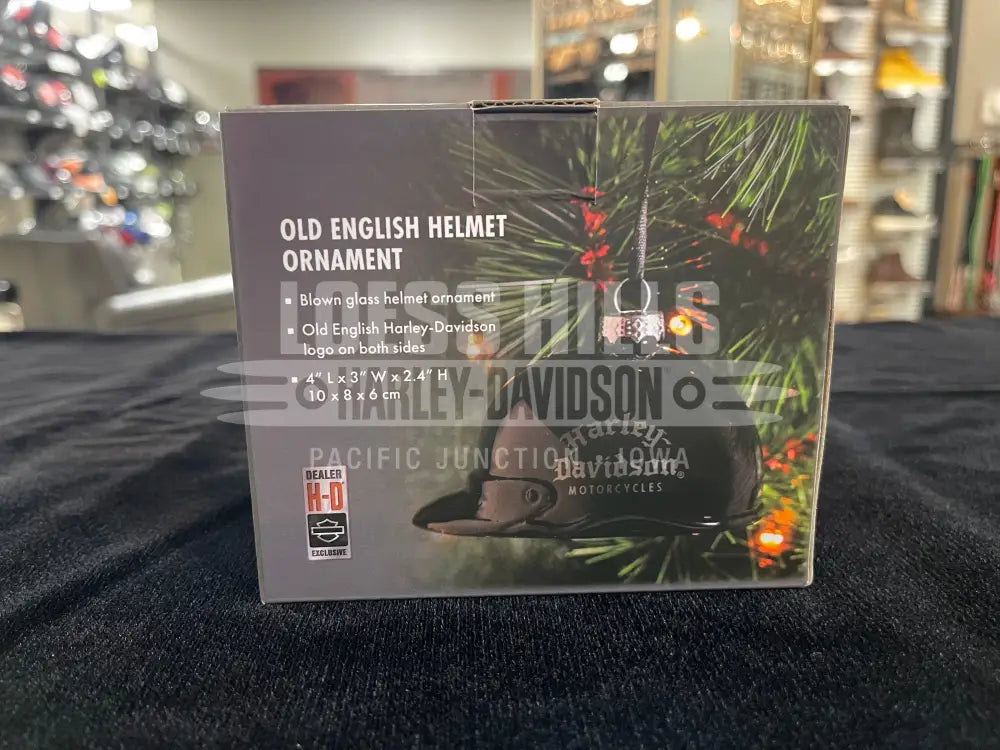 Harley-Davidson Old English Helmet Ornament HDX-99317