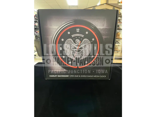 Harley-Davidson Open B & S Neon Clock HDL-16649