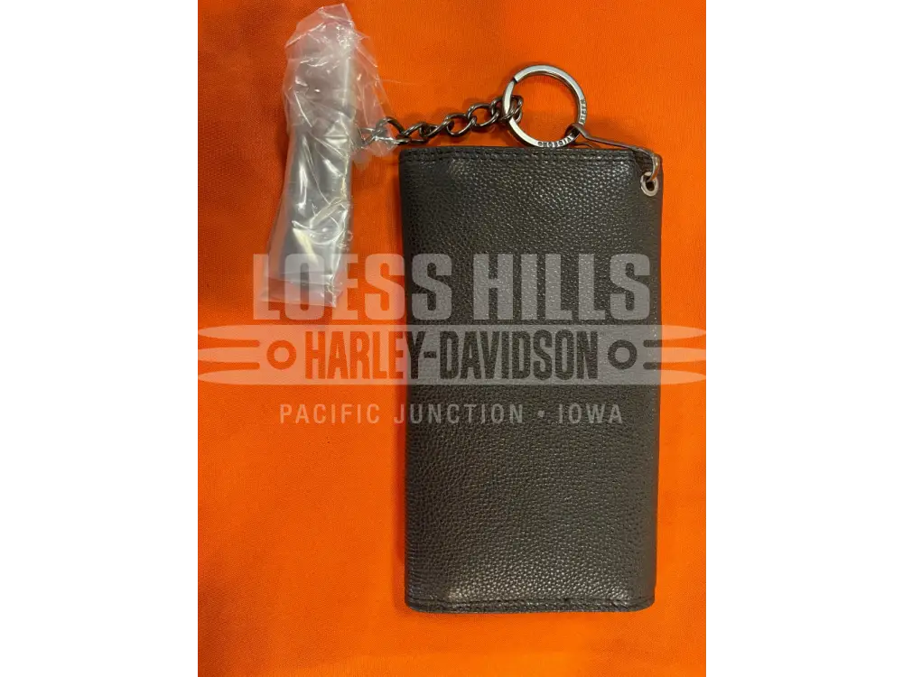 Harley-Davidson Open B&S Trucker Trifold Chain Wallet