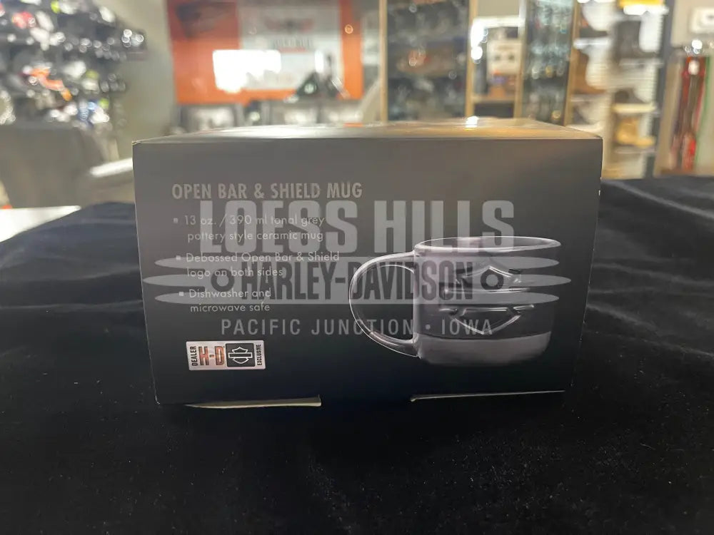 Harley-Davidson Open Bar & Shield Black/Grey Mug HDX-98662