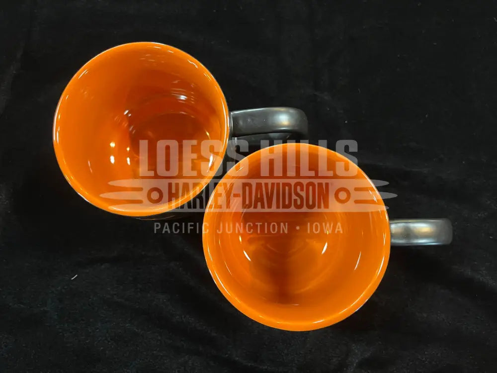 Harley-Davidson Open Bar & Shield Embossed Coffee Mug Set