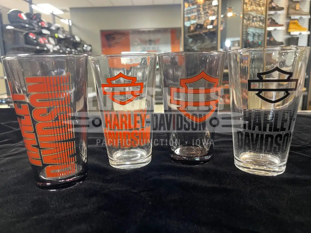 Harley-Davidson Open Bar & Shield Fade Pint Glass Set
