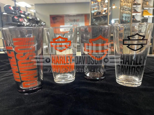 Harley-Davidson Open Bar & Shield Fade Pint Glass Set