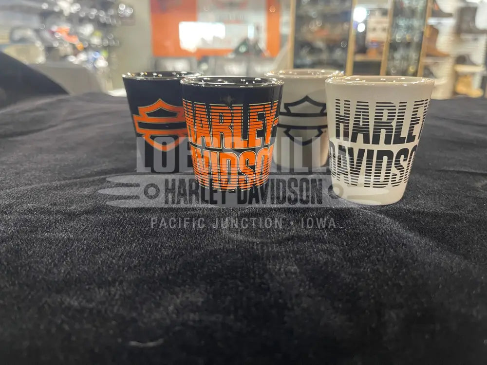 Harley-Davidson Open Bar & Shield Fade Shot Glass Set