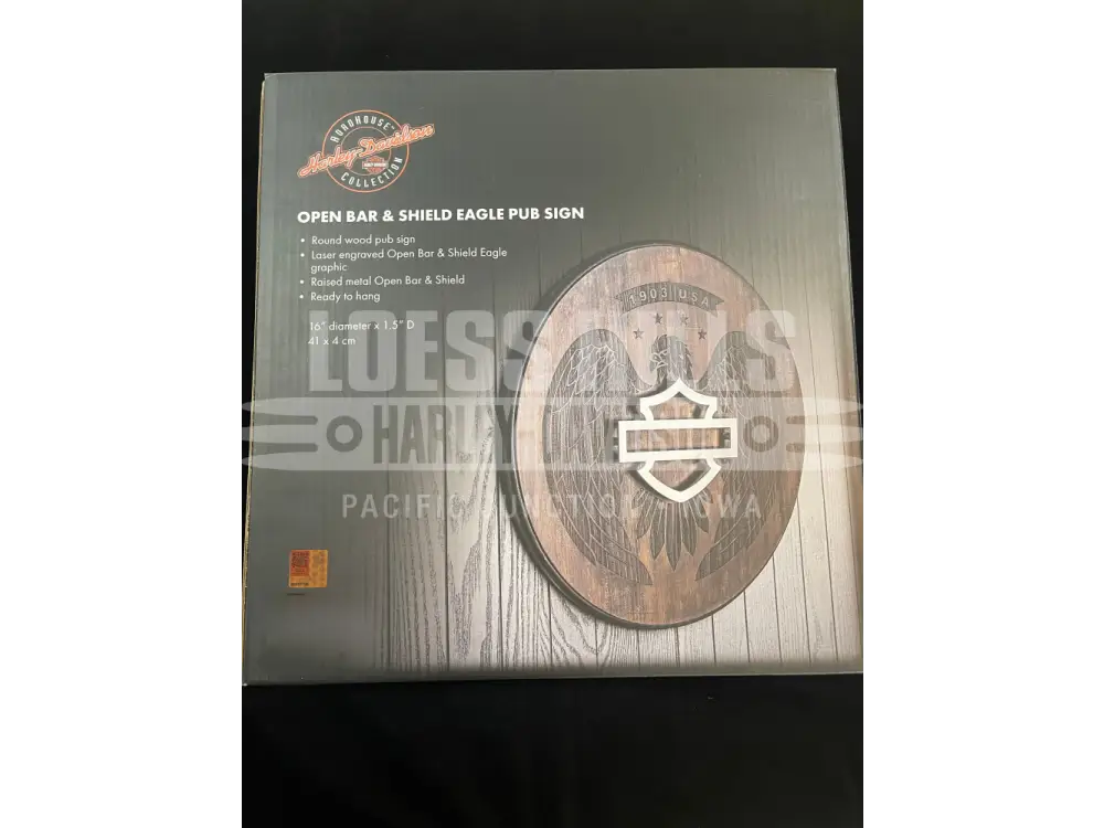 Harley-Davidson Open Bar & Shield Pub Sign HDL-15329