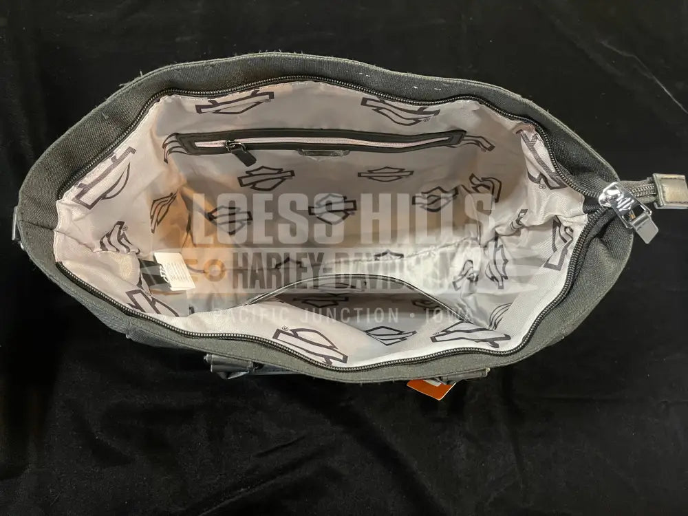 Harley-Davidson Open Bar & Shield Rhinestone Tote Bag