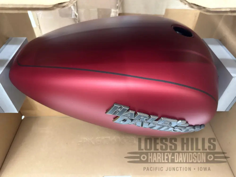 Harley Davidson Red Denim Fuel Tank for 18’-24’ Softail