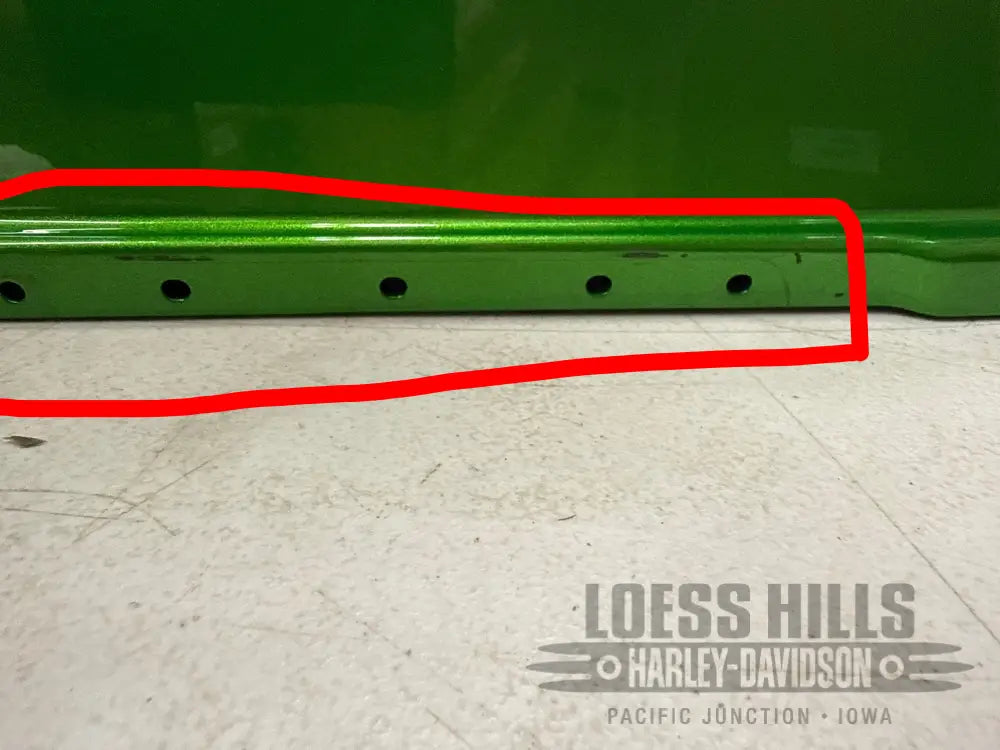HARLEY DAVIDSON Saddlebag Lid RH. Kryptonite Green