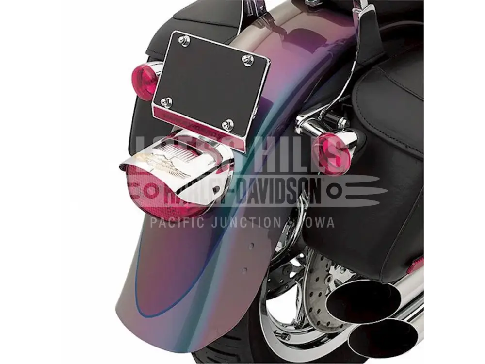 HARLEY DAVIDSON Taillight Cover W/ Bar and Shield/Wings