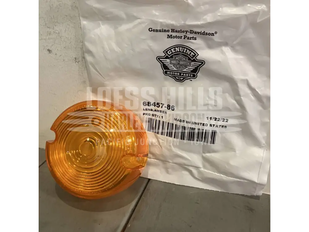HARLEY DAVIDSON Turn Signal Lens OEM 68457-86 - LIGHTING