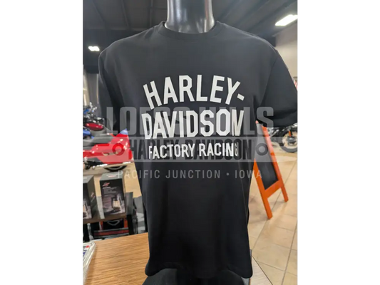 Harley-Davidson Unisex Black Factory Racing T-shirt