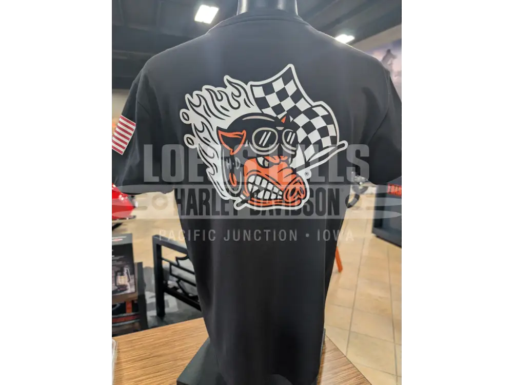 Harley-Davidson Unisex Black Factory Racing T-shirt