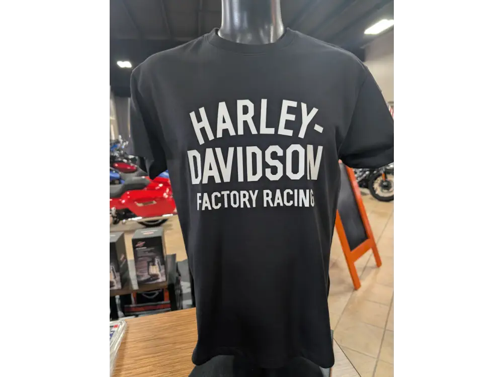 Harley-Davidson Unisex Black Factory Racing T-shirt