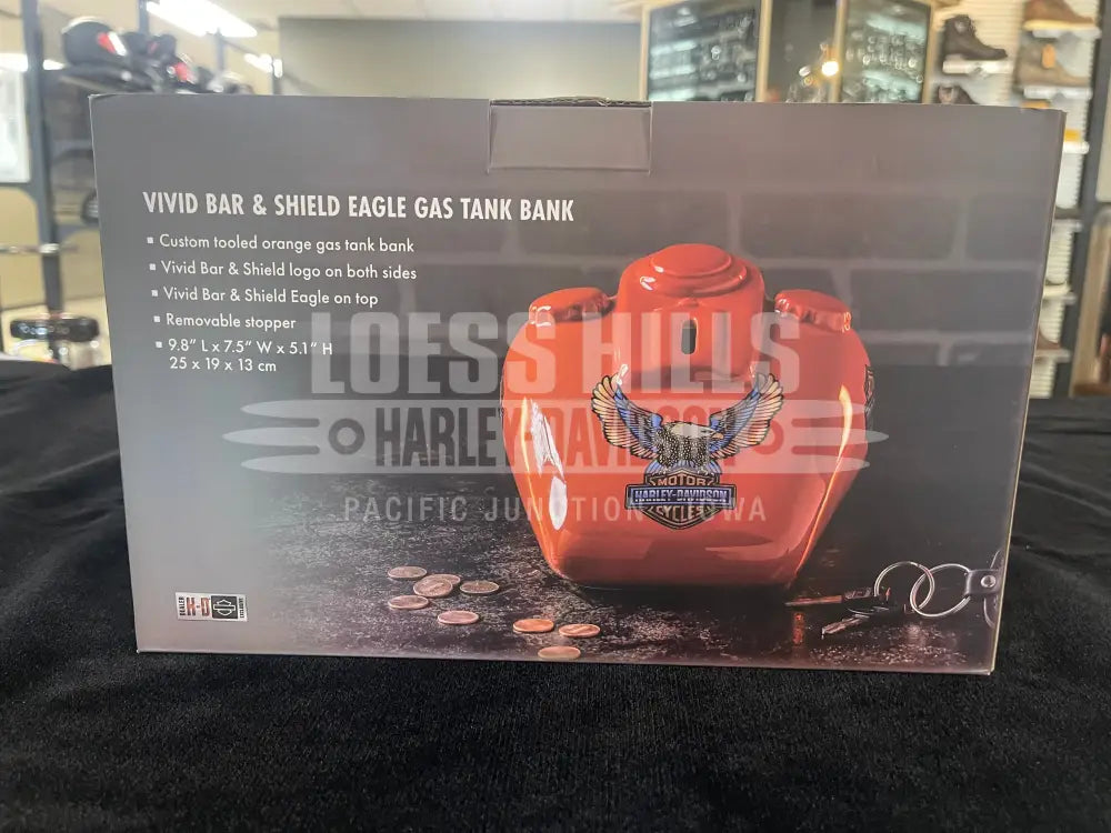Harley-Davidson Vivid Bar & Shield Eagle Gas Tank Bank