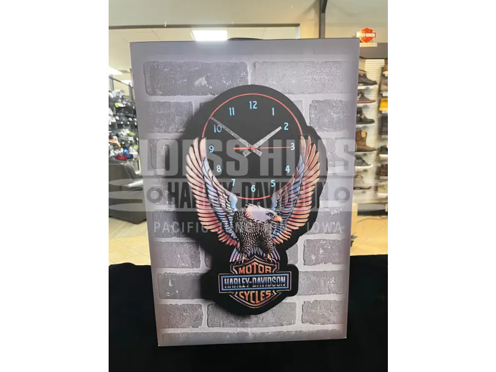 Harley-Davidson Vivid Bar & Shield Outdoor Clock HDX-99332