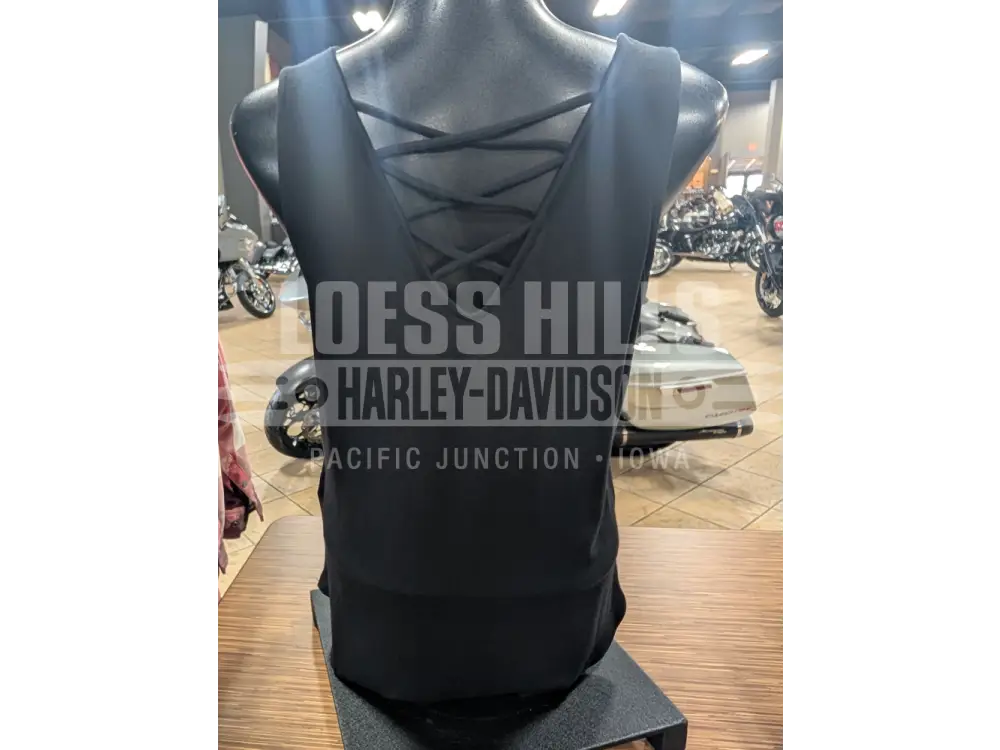 Harley-Davidson Women’s Black Road Trip Blinged Tank Top