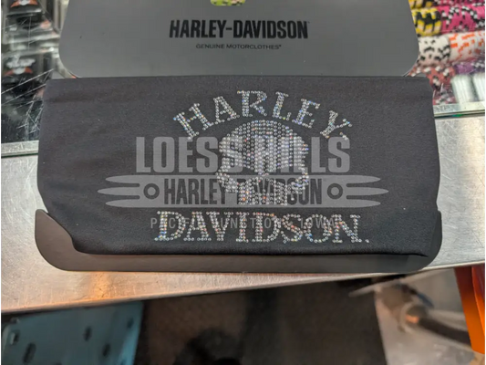 Harley-Davidson Women’s Black Willie G Bling Skull Headband