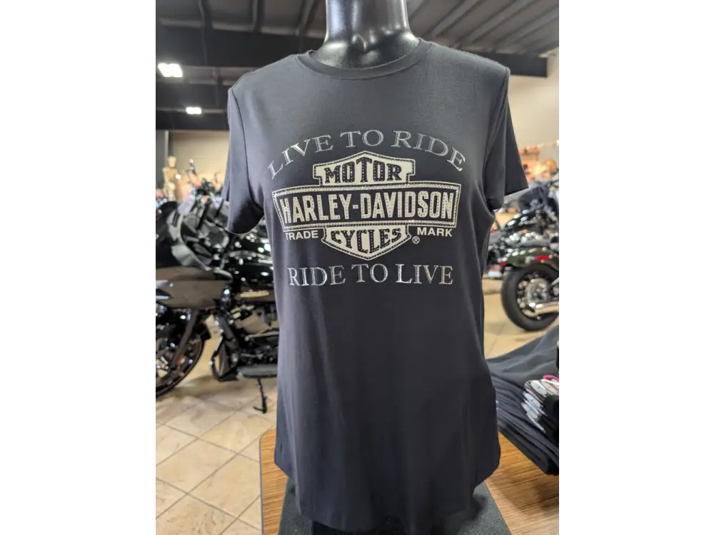 Harley-Davidson Women’s Blinged Bar & Shield T-shirt