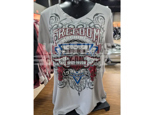 Harley-Davidson Women’s Grey Highway Rider Bling T-shirt