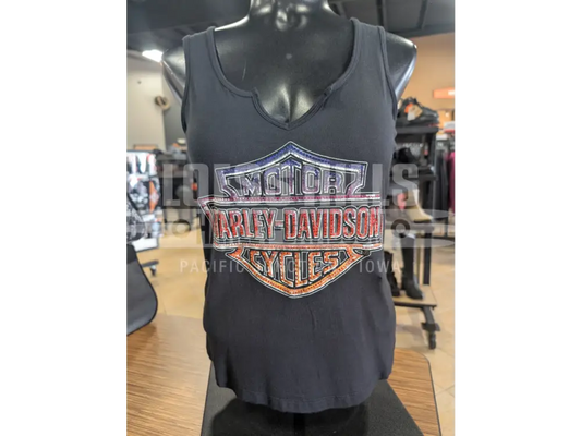 Harley-Davidson Women’s Ombre Bling B&S Black 96635-25VW