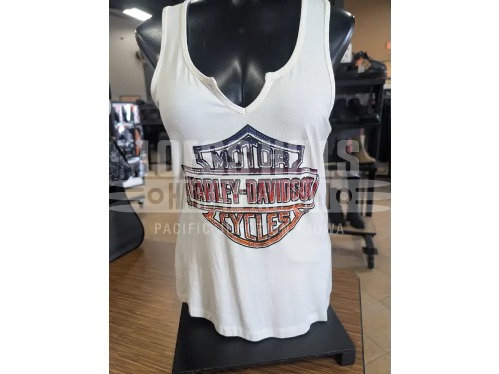 Harley-Davidson Women’s Ombre Bling B&S Off White
