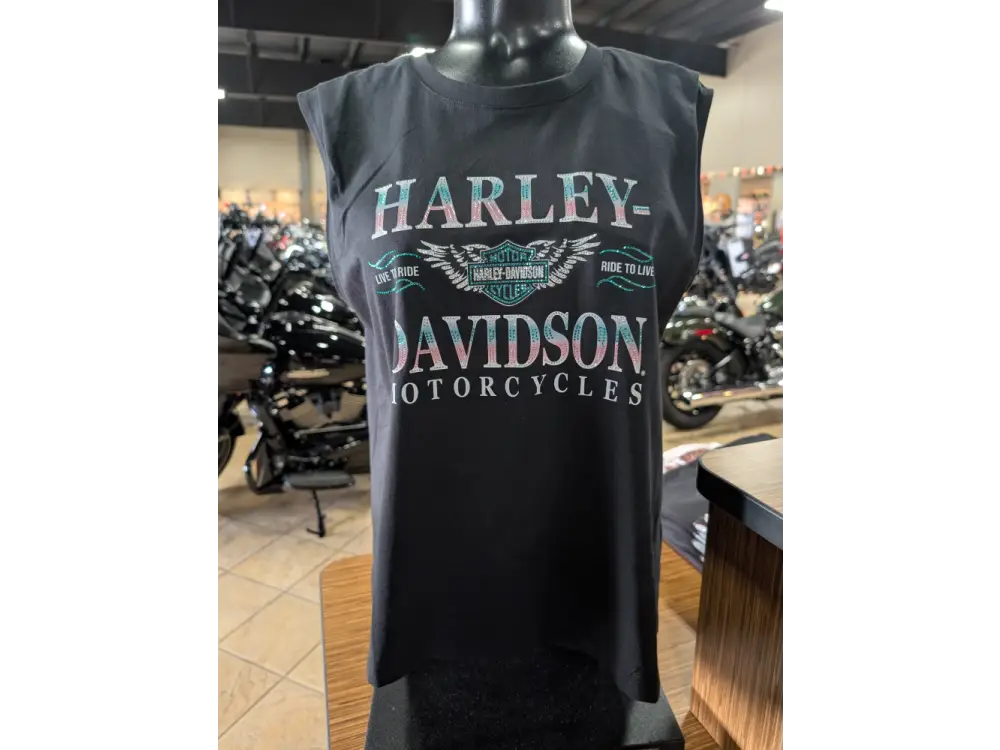 Harley-Davidson Women’s Ombre Bling Sleeveless Tee