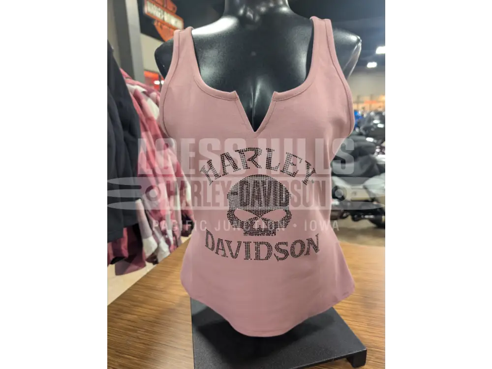 Harley-Davidson Women’s Pink Blinged Willie G Tank Top