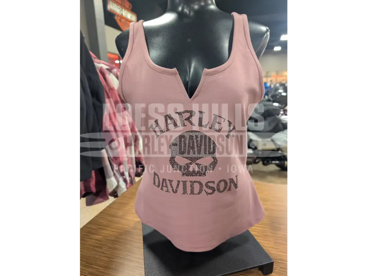 Harley-Davidson Women’s Pink Blinged Willie G Tank Top