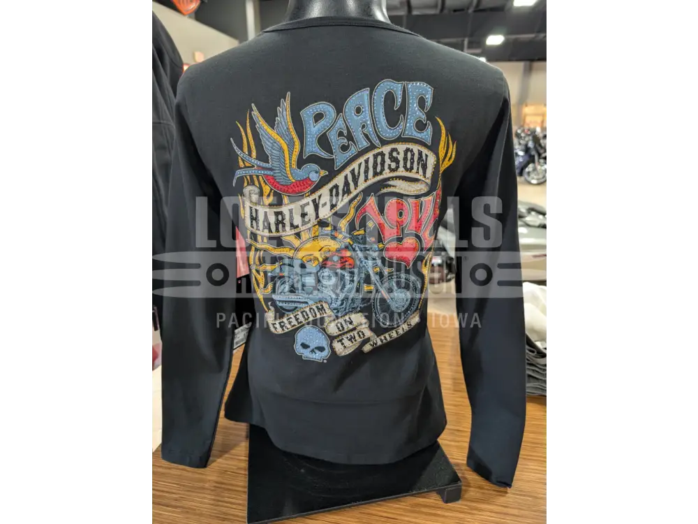 Harley-Davidson Women’s Ripped Repair Freedom Bling Long