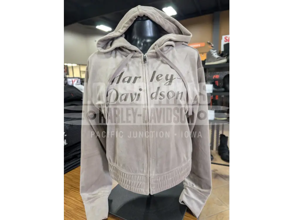 Harley-Davidson Women’s Velour Zip Hoodie 96820-25VW