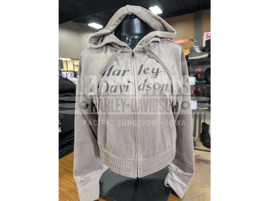 Harley-Davidson Women’s Velour Zip Hoodie 96820-25VW