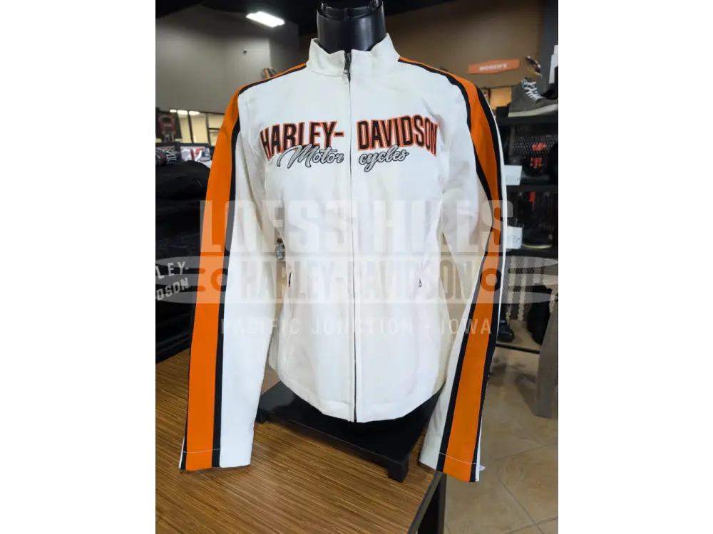 Harley-Davidson Women’s White & Orange Woven Jacket