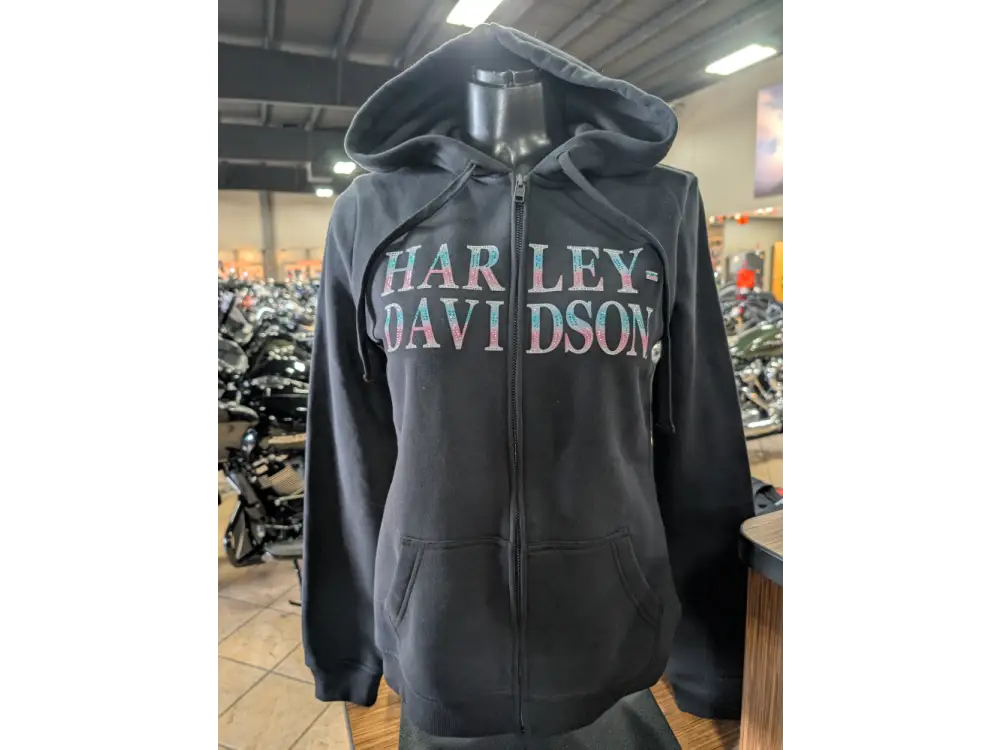 Harley-Davidson Women’s Winged Bling Full-Zip Hoodie