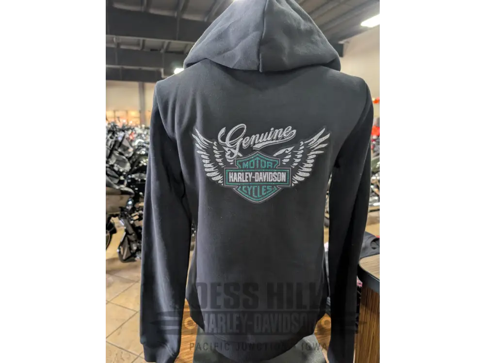 Harley-Davidson Women’s Winged Bling Full-Zip Hoodie