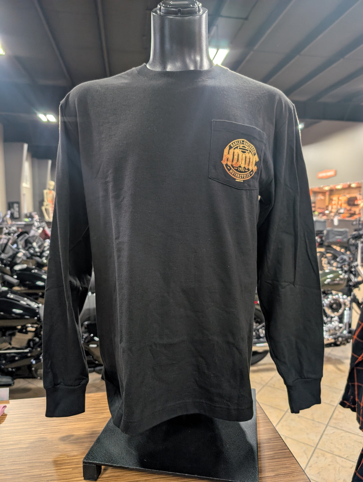 Loess Hills Harley-Davidson Men's Rust Bolt Long Sleeve Pocket Shirt 3002886
