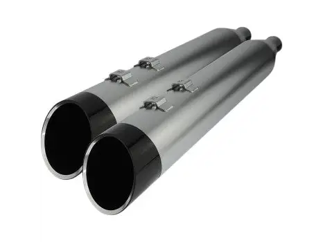 KHROME WERKS 4.5’’ Mufflers for Touring - Satin Khrome