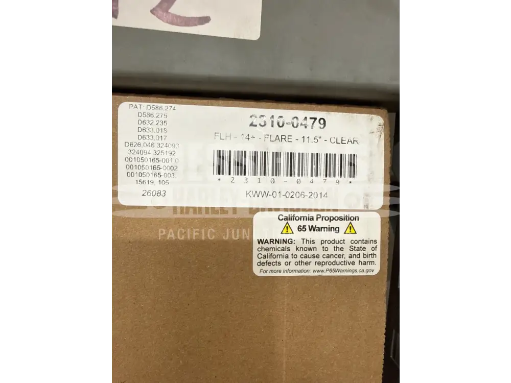 Klock Werks 11.5’’ Clear Flare Windshield: Harley Davidson