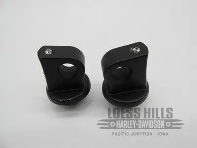 Kuryakyn NOS OEM Adjustable Stop Splined Peg Adapters Black